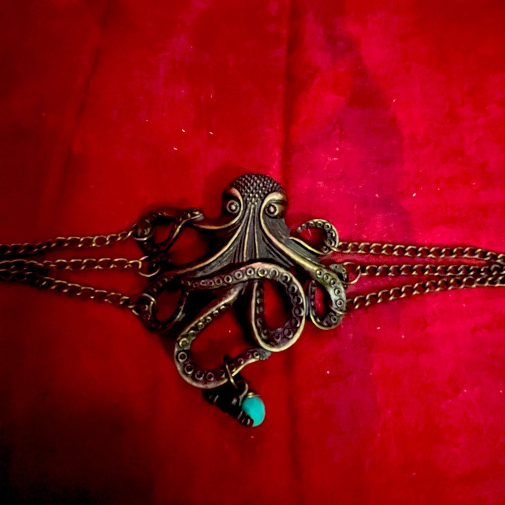 Octopus steampunk bracelet